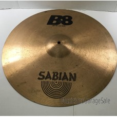 Sabian Cymbal : Sabian B8 Cymbal : 20 Inch Ride Cymbal