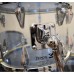 Zickos Drums : Vintage Zickos Drum Set : Zickos Model 400 Vintage Clear Acrylic Drum Set Made in USA 1976